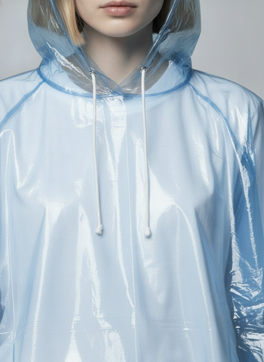Detail shot of Emergency Rain Poncho