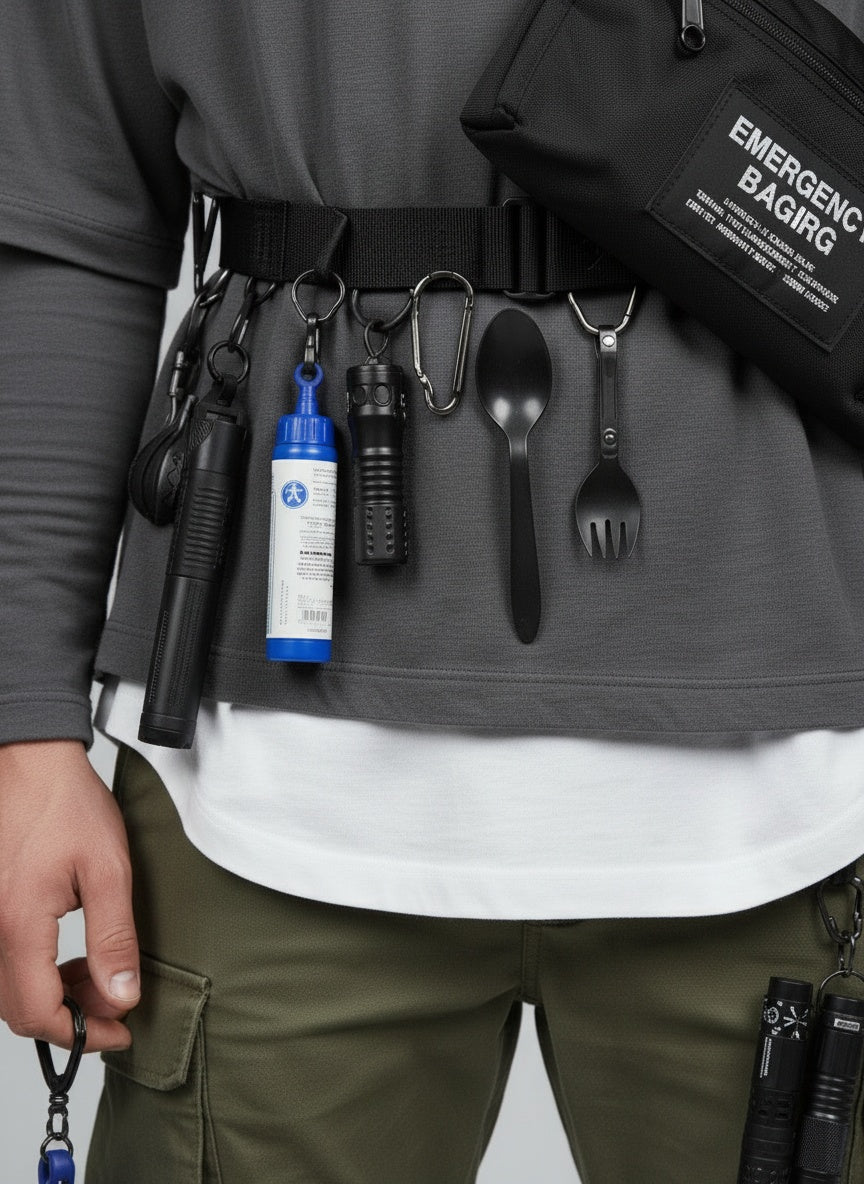 Detail shot of 20 Piece Camping/Survival Kit (Black)